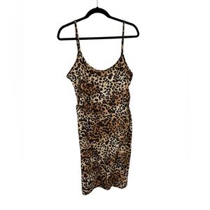 Leopard print summer dress
